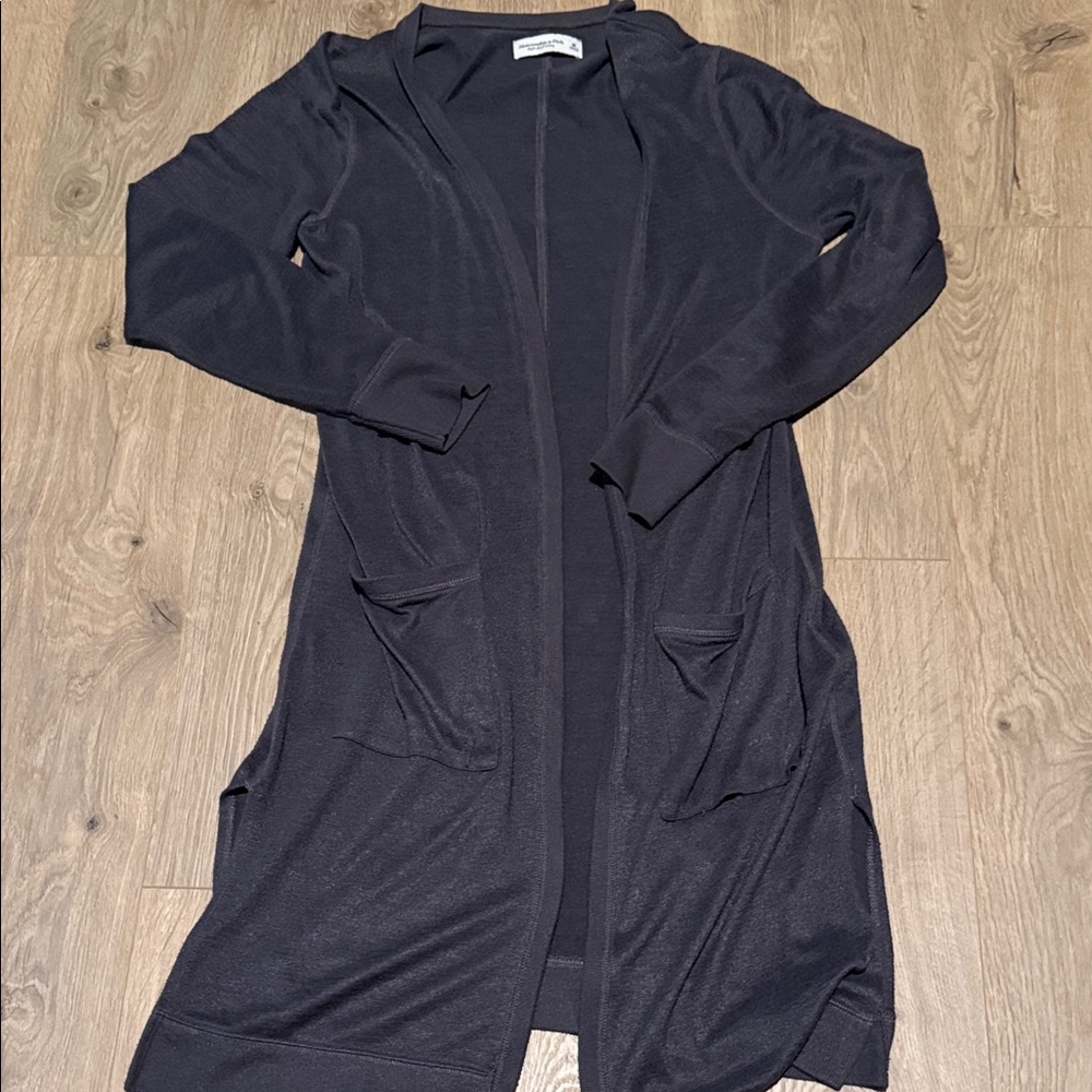 Abercrombie & Fitch Navy Open Front Cardigan